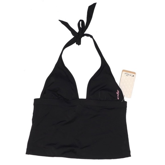 NWT Oakley Cove black halter tankini top -sz M - Picture 9 of 11
